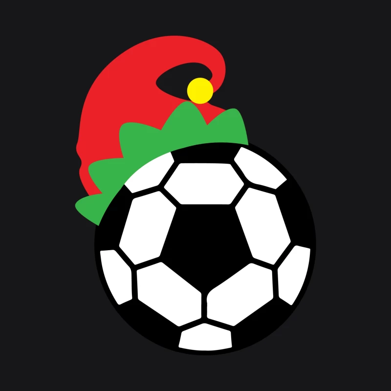 Chapeau de lutin et ballon de football Femme Sweat à capuche