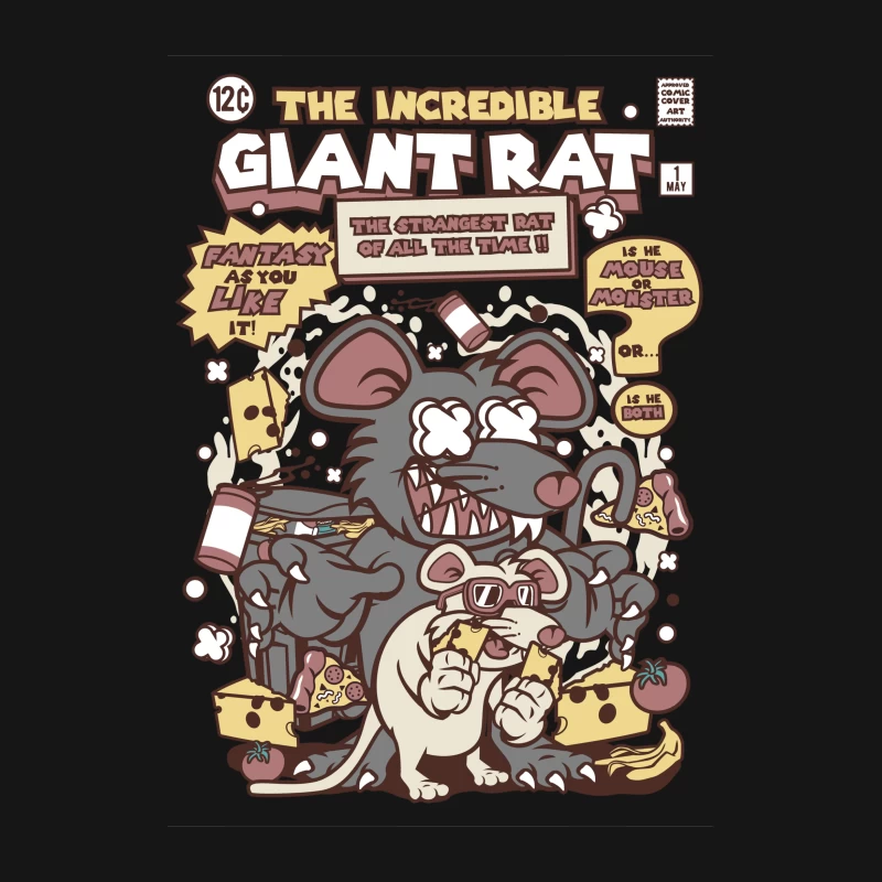 La Bande Dessinée du Rat Géant Inattendu Femme T-Shirt