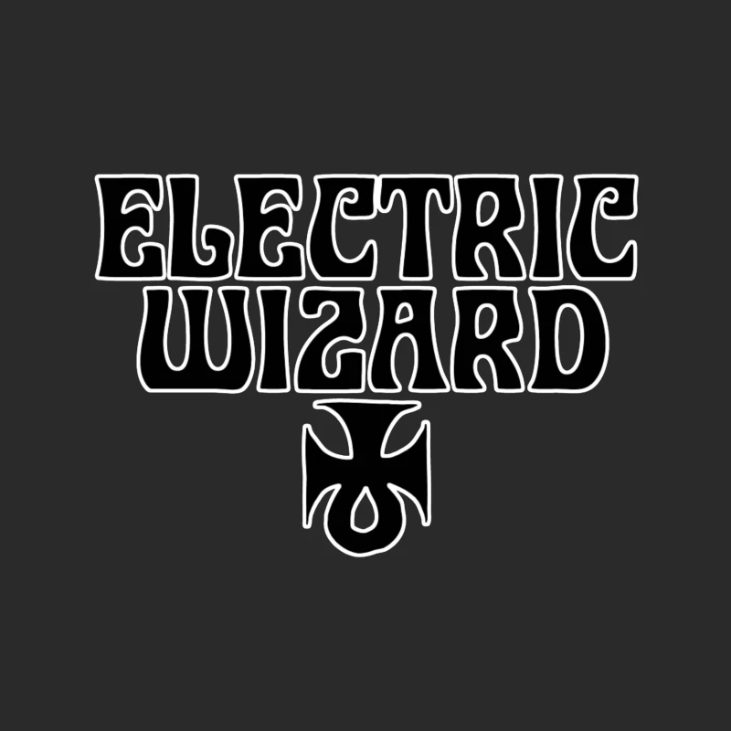 Electric Wizard Doom Metal Band Logo with Iron Cross Baseball Cap