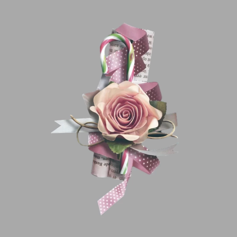 Kunstvolle Verzierung mit Rose und Zuckerstange Herren Pullover Hoodie