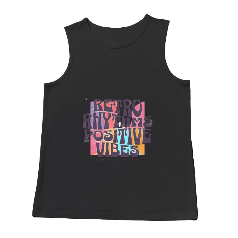 Retro Rhythmen und Positive Vibes Herren Tanktops