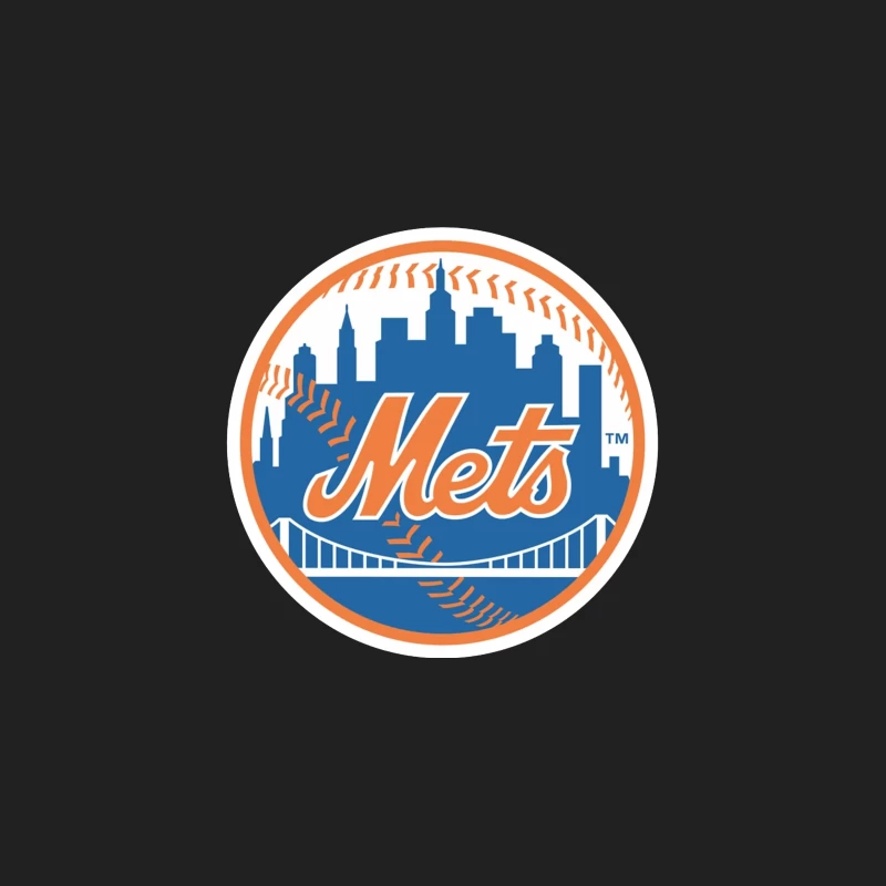 New York Mets MLB Baseball Team Logo with City Skyline Bucket Hat