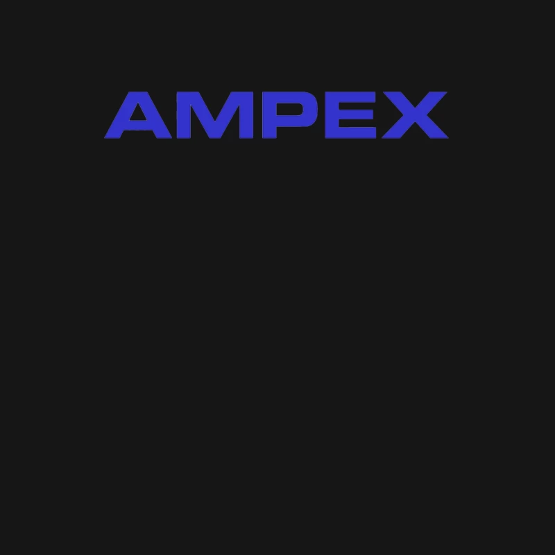 Ampex Blue Corporate Logo Male Long Sleeve T-Shirt