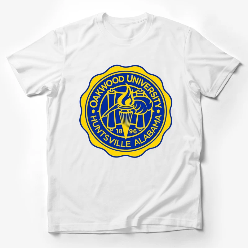 Official Seal of Oakwood University in Huntsville, Alabama Male T-Shirt