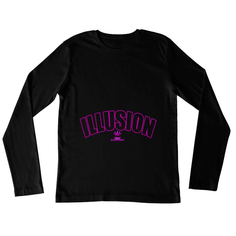 Illusion Smoke Everyday Female Long Sleeve T-Shirt