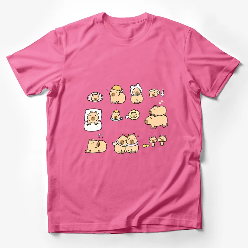 Illustrations mignonnes de Capybara Homme T-Shirt