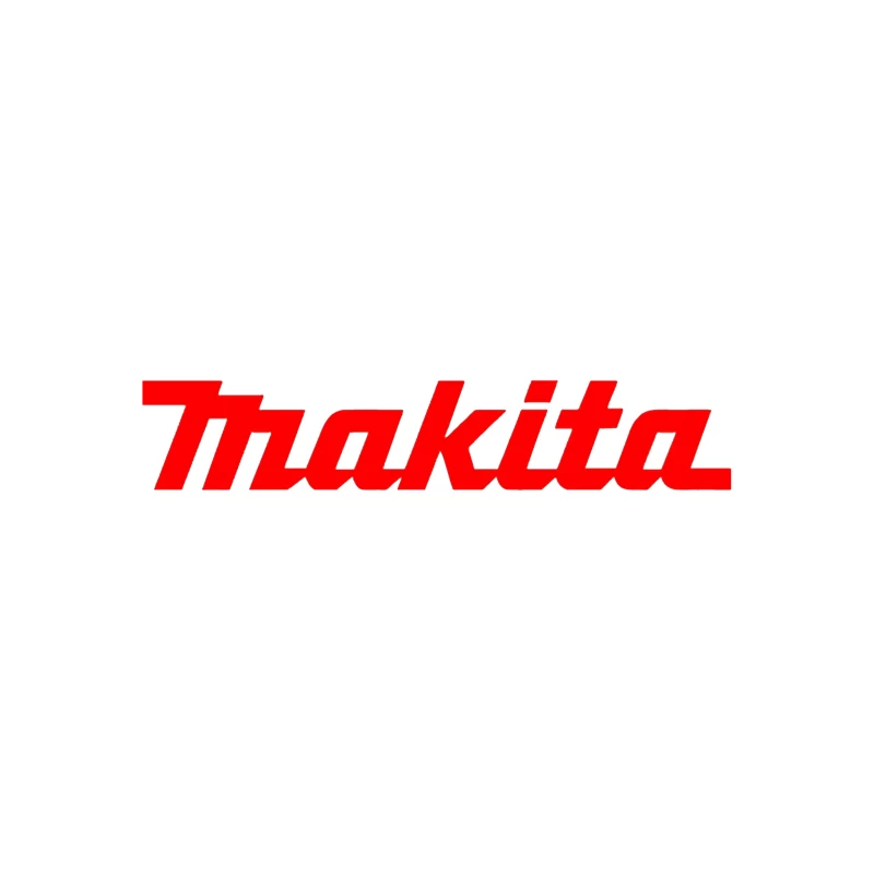 Makita Power Tools Brand Logo in Red Typography Tapestry