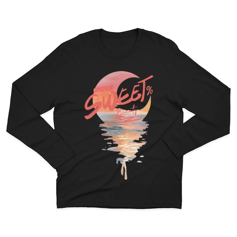 Sonnenuntergang am Meer Herren Langarm T-Shirt