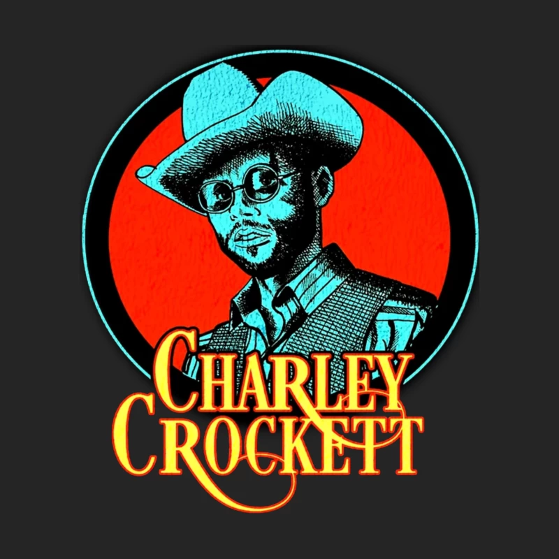 Vintage Charley Crockett Western Music Logo Design Male Pullover Sweatshirt