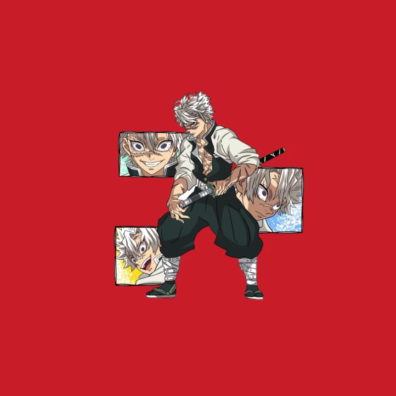 Personnage de Manga avec Épée Femme Sweat à capuche