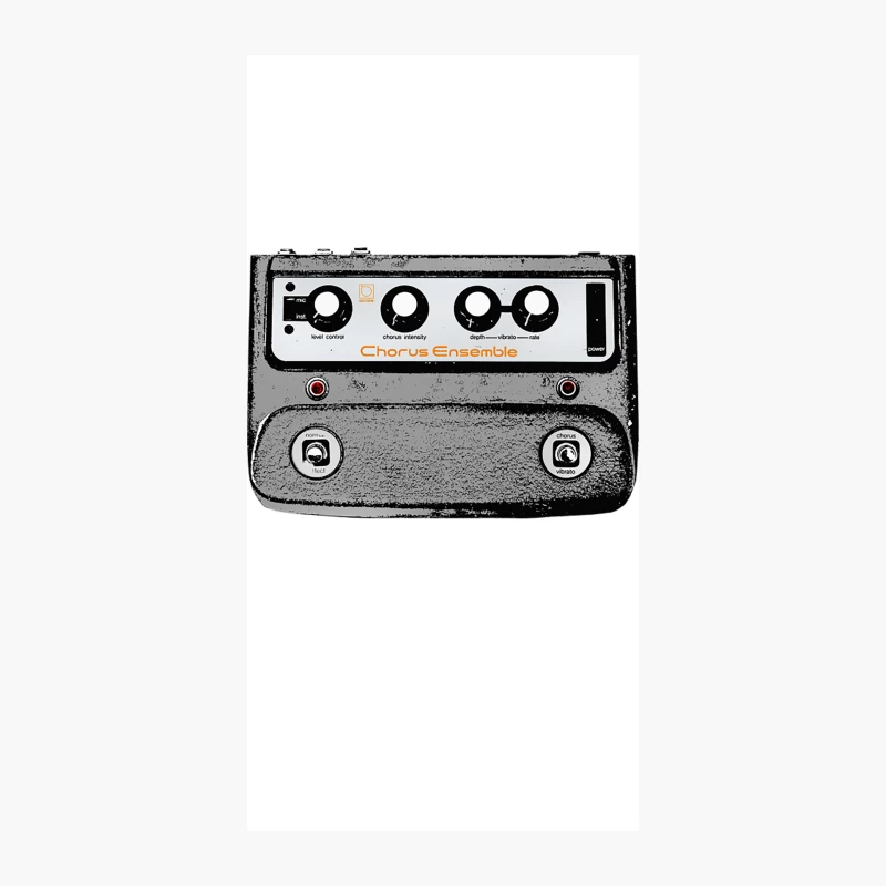 Chorus Ensemble Pedal  Guitar FX Fan Art Design iPhone Case