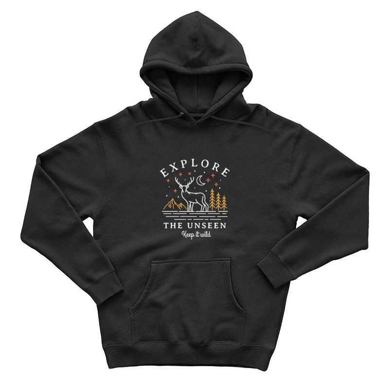Erkunde das Unbekannte in der Natur Herren Pullover Hoodie