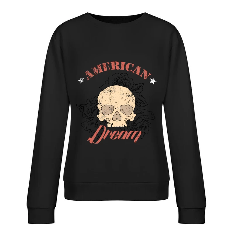 Crâne du Rêve Américain Femme Sweat-shirt à enfiler