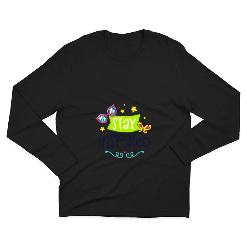 Restez inspiré avec éclat Homme Manches Longues T-Shirt
