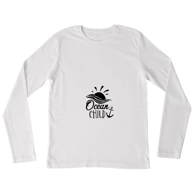 Main avec dessin en spirale Femme Manches Longues T-Shirt