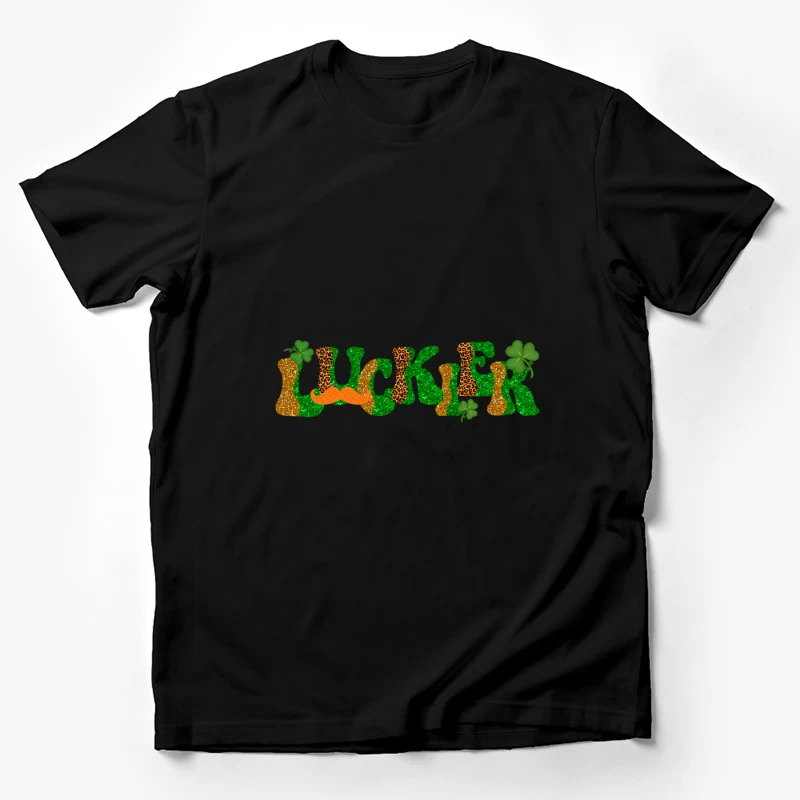 Bunter Glücksklee-Entwurf Herren T-Shirt