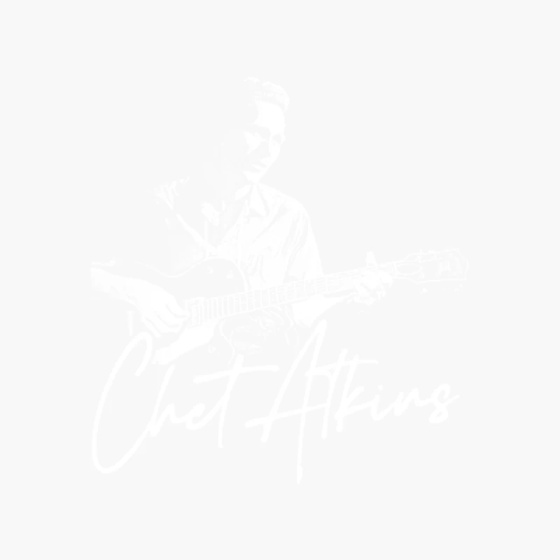 Chet Atkins  Vintage Style Fan Design Cotton Tote Bag