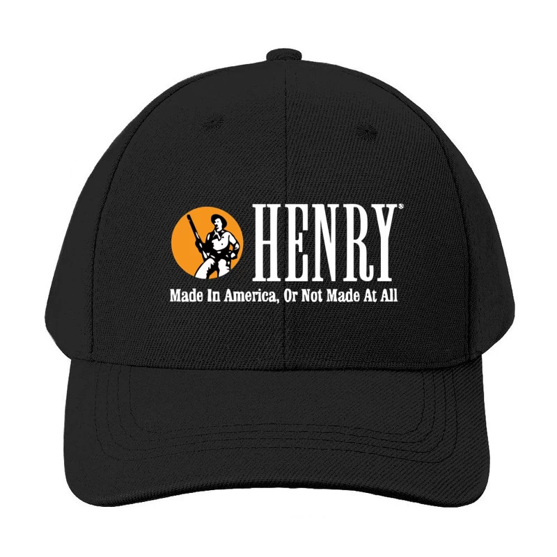 Henry Rifles Vintage Logo with American Manufacturing Slogan Baseball Cap