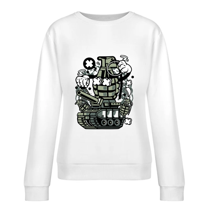 Grenade sur chenilles Femme Sweat-shirt à enfiler