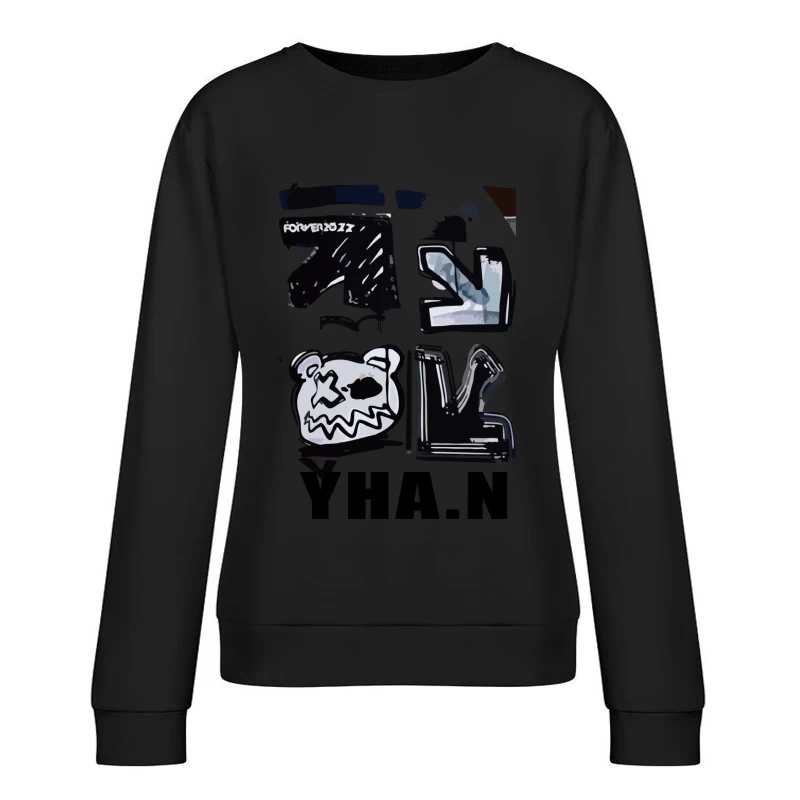 Kreatives Grafikdesign mit Symbolen Damen Pullover Sweatshirt