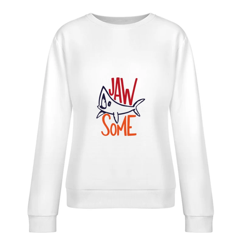 Design de requin amusant Femme Sweat-shirt à enfiler