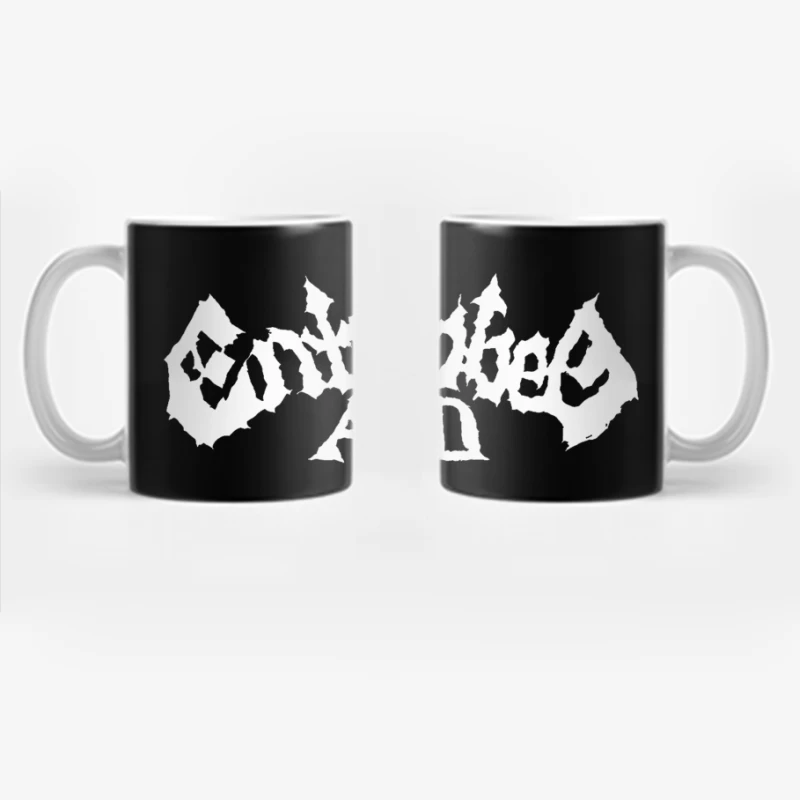 Entombed White Logo Coffee Mug