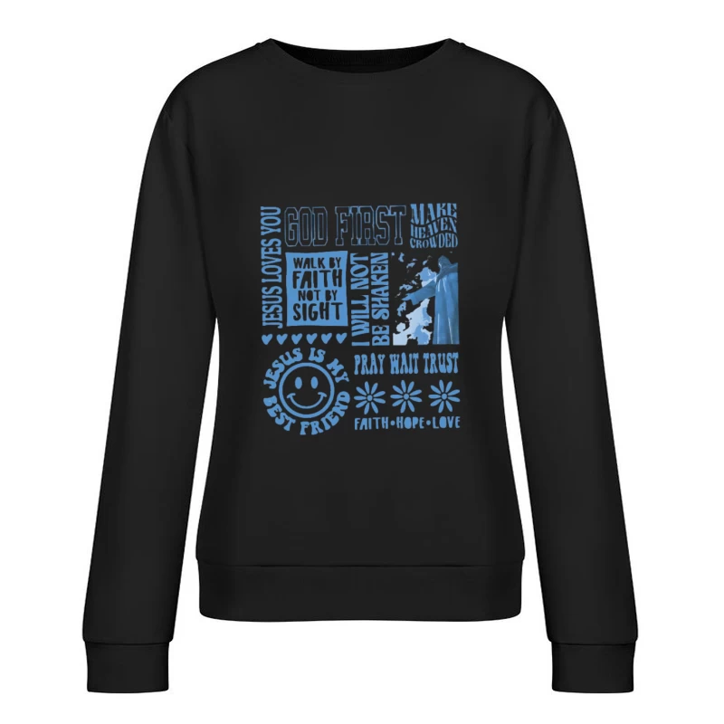 Messages de foi et symboles Femme Sweat-shirt à enfiler