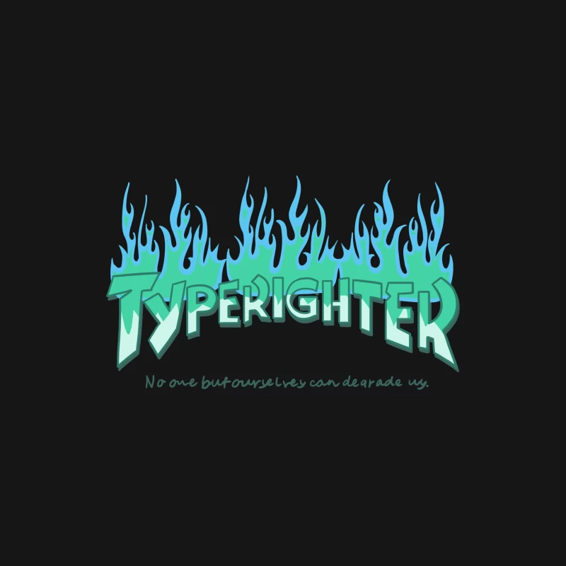Stilisierte Typerighter Grafik Herren Langarm T-Shirt