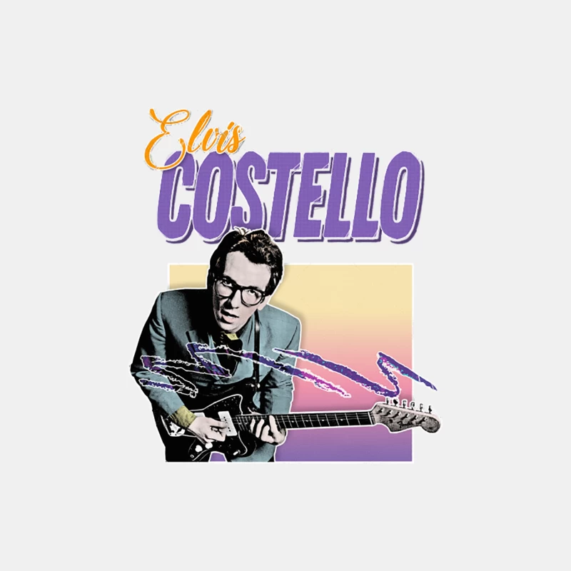 Elvis Costello  80s Style Aesthetic Design Male Tank Top