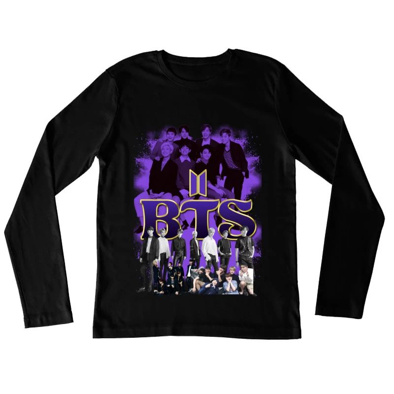 BTS - Iconic K-Pop Boy Band Compilation Female Long Sleeve T-Shirt