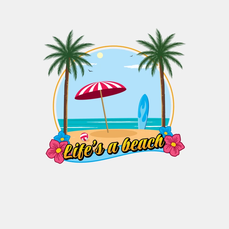 Life's a beach Male Tank Top