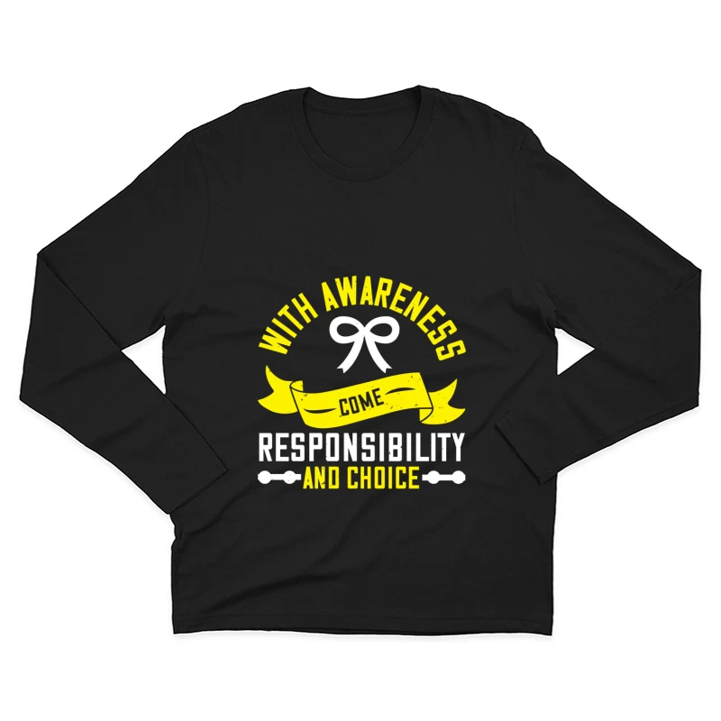 Décisions Responsables et Conscientes Homme Manches Longues T-Shirt