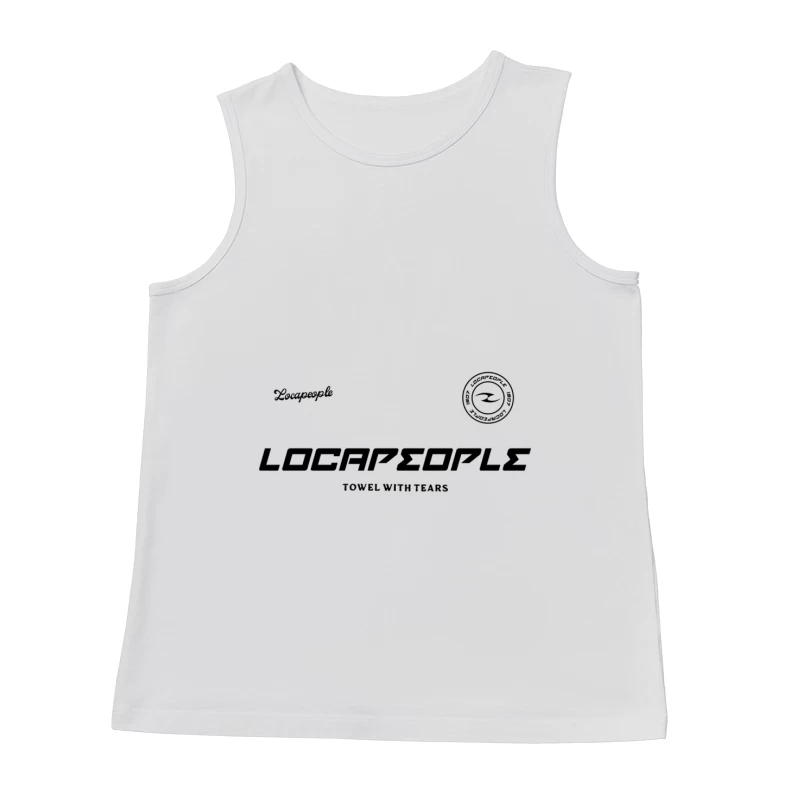 Logo-Design mit Aufschrift Herren Tanktops