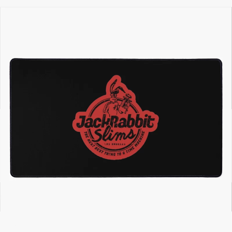 Jack Rabbit Slim's retro Red Desk Mat