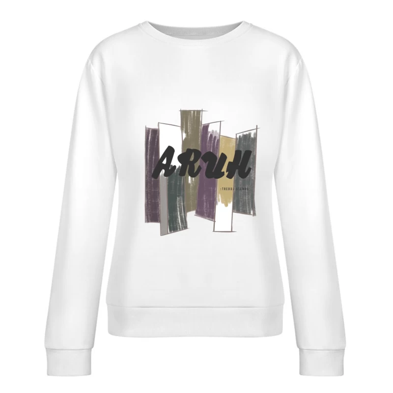 Design artistique avec couleurs abstraites Femme Sweat-shirt à enfiler