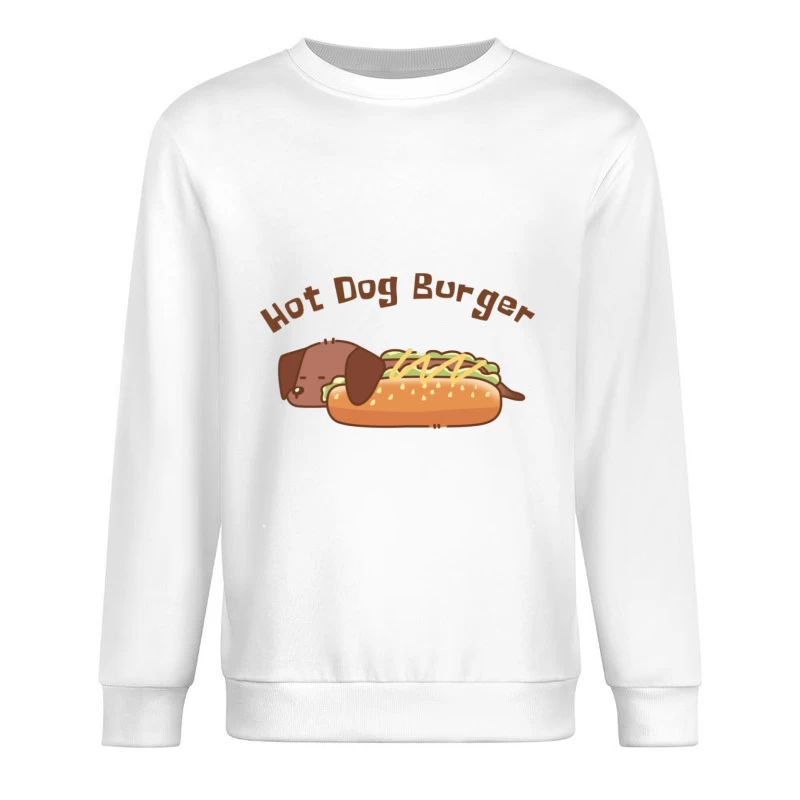 Süßer Hot Dog Burger Design Herren Pullover Sweatshirt