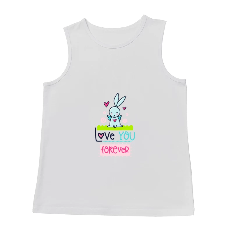 Lapin mignon avec message d'amour Homme Débardeur