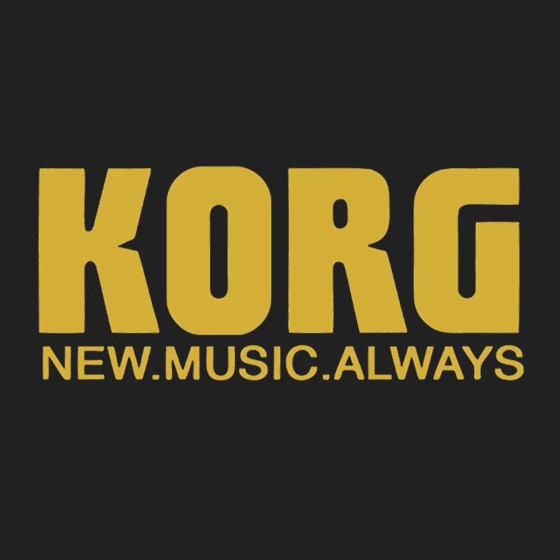 Korg Music Equipment Brand Logo in Yellow Bucket Hat