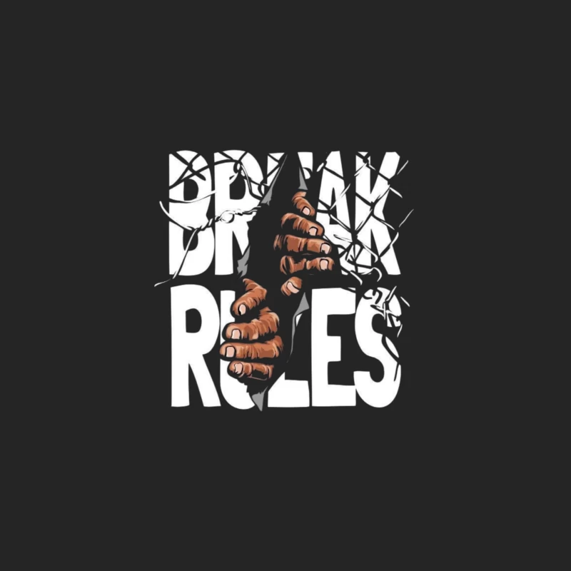 Break Rules Graphic Design Male Pullover Sweatshirt