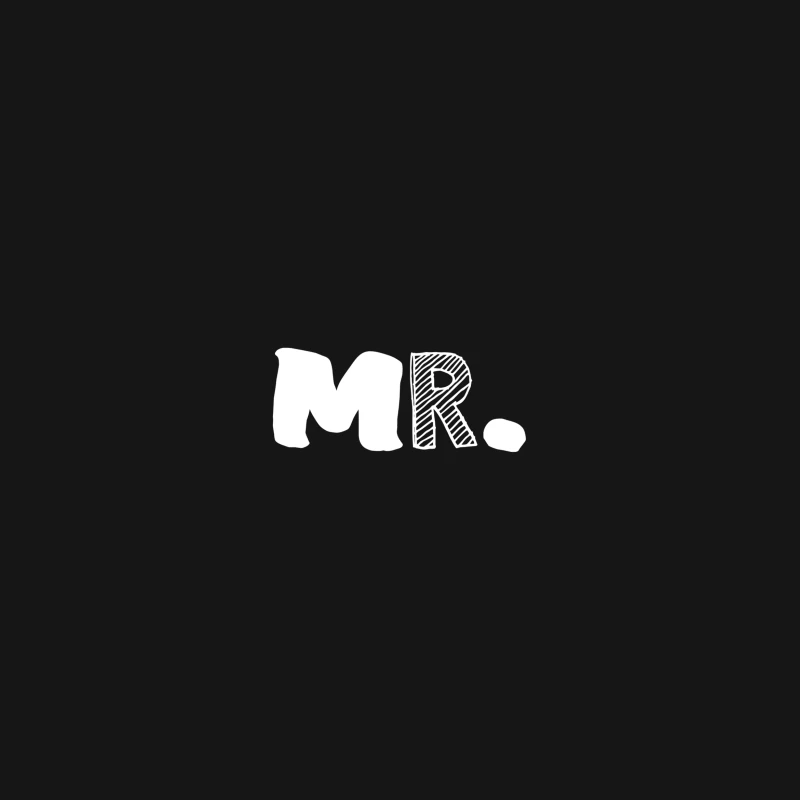Texte stylisé 'Mr.' en blanc Femme T-Shirt