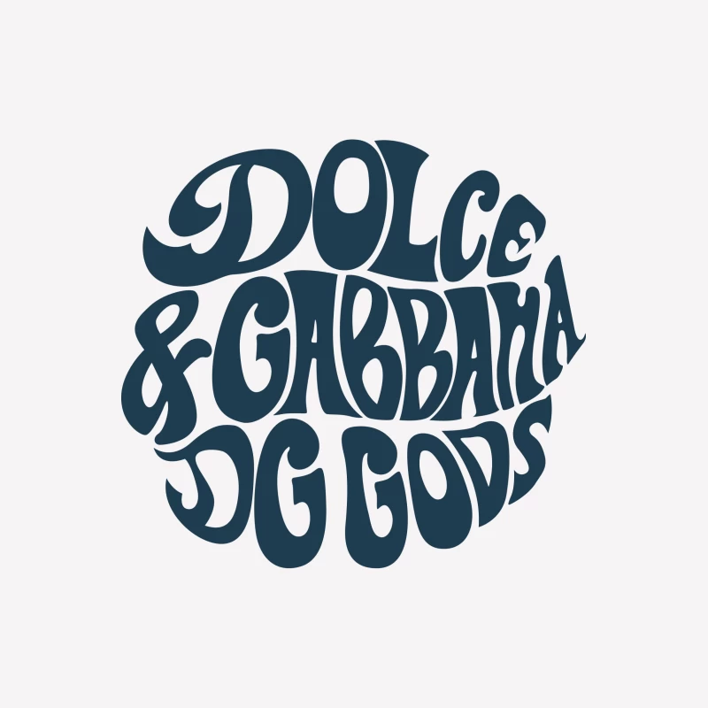 Dolce & Gabbana Logo Design im Retro-Stil Herren T-Shirt