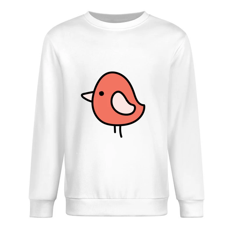 Illustration mignonne d'un oiseau coloré Homme Sweat-shirt à enfiler