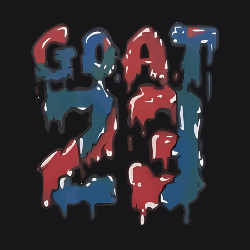 Bunte G.O.A.T. 23 Grafik Herren Pullover Hoodie