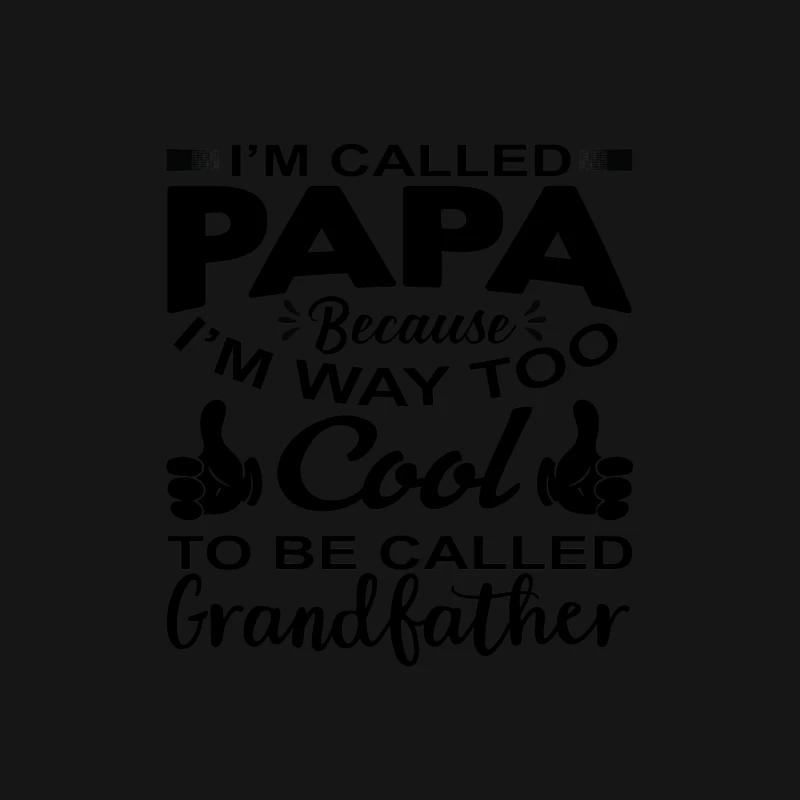 Papa cool et moderne Homme Manches Longues T-Shirt