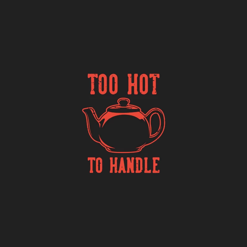Too Hot to Handle: Red Teapot Typography Bucket Hat