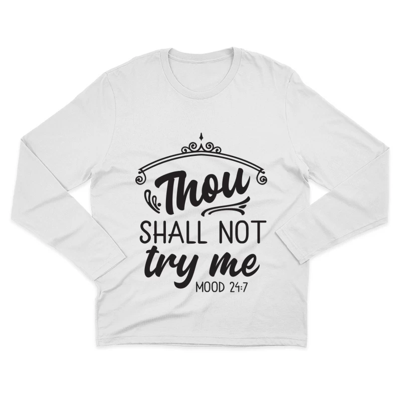 Citation humoristique sur la confiance Homme Manches Longues T-Shirt