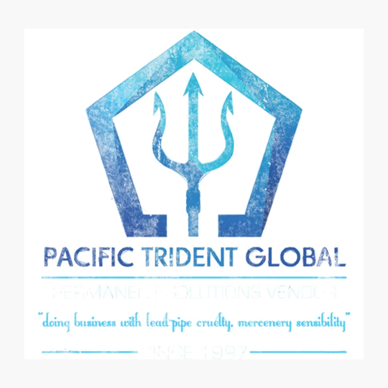 Pacific Trident Global from Grosse Pointe Blank, distressed Throw Pillow