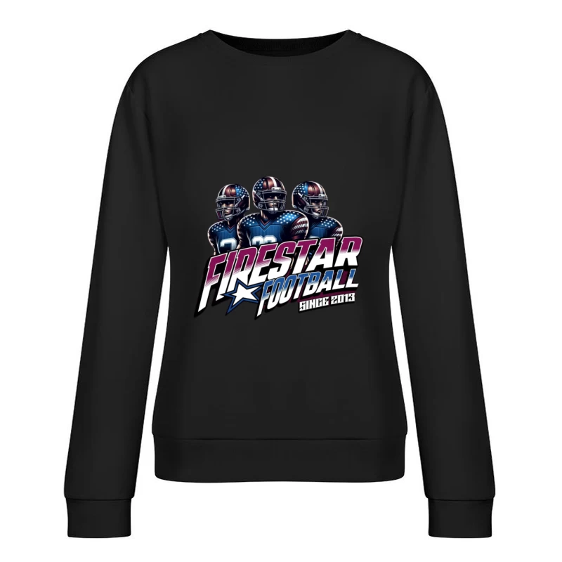 Dynamisches Football-Design von Firestar Damen Pullover Sweatshirt