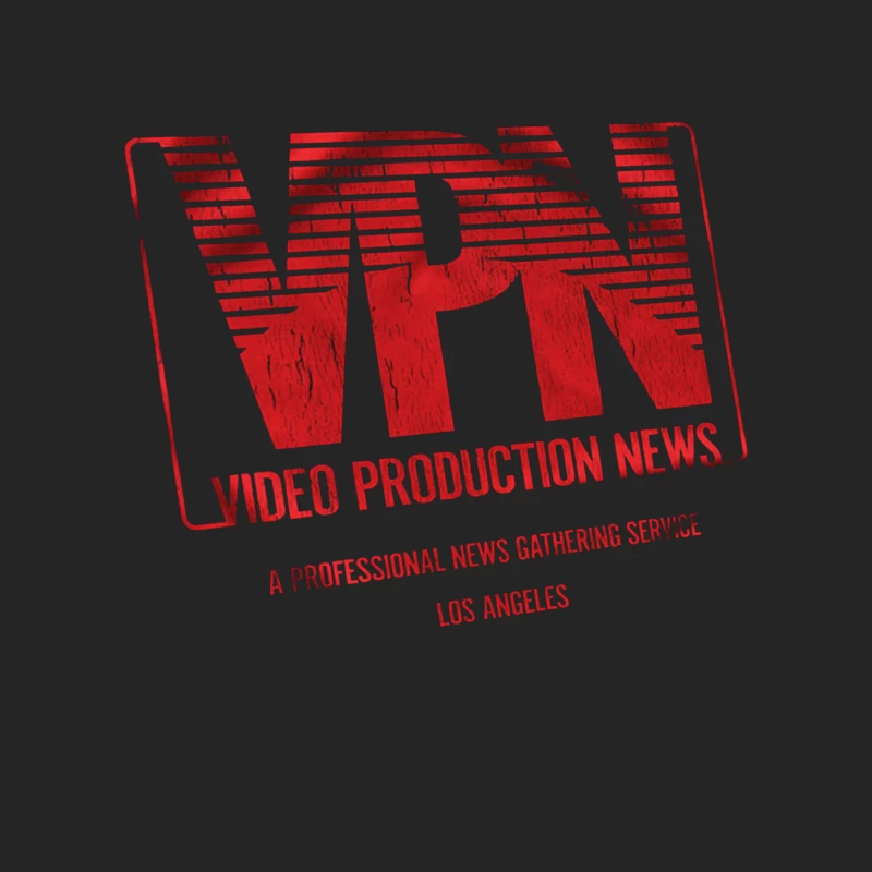 VPN Video Production News Logo Male Pullover Sweatshirt