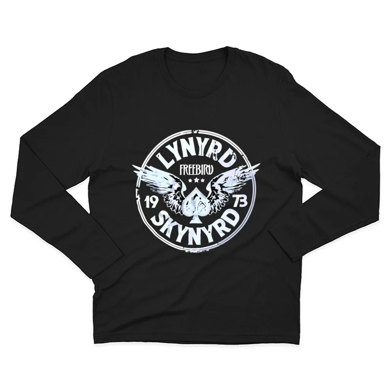 Lynyrd Skynyrd Freebird Winged Spade Logo 1973 Male Long Sleeve T-Shirt